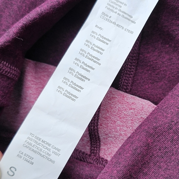 New Fabletics Two-Tone High Waisted Heather Leggings - Picture 10 of 10